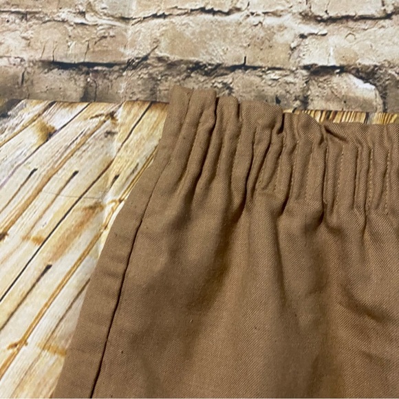 J Crew Sidewalk City Skirt Camel Tan Wool Pull On Mini Knit Pockets - Picture 2 of 5